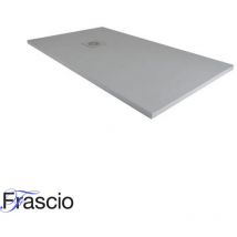 Duschwanne 75x150 Cm Vulcano Line Slim Dunkelgrau Ral 7005 Aus Kunstharz Und Marmorpulver Mit Freiem Abfluss - Frascio