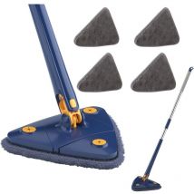 Choyclit - Free Felivery Dust mop and floor cleaner, 360° rotating adjustable cleaning mop, triangular mop with automatic water compression, for