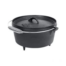 Dutch Oven Feuertopf Set El Fuego Gusseisen Topf Schmortopf bbq Grillen Bräter 3,60 Liter