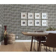 Dutch Wallcoverings - Carta da Parati Galactic Argento e Marrone