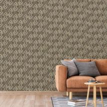 Dutch Wallcoverings - Carta da Parati Galactic Marrone e Bianco