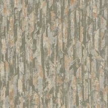 Papel pintado Phoenix verde y beige Dutch Wallcoverings