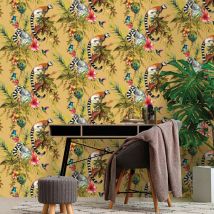 Papier peint Lemur Ocre Dutch Wallcoverings