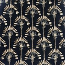 Dutch Wallcoverings - Papier peint Palm Palace Noir et doré