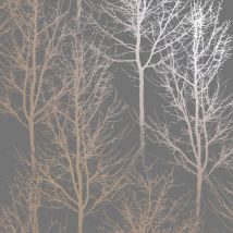 Holden Decor - Papier peint Rhea Trees Gris et doré rose dutch wallcoverings