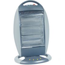 Dx Drexon - Drexon 704104 - Chauffage radiant halogène 1200W - 39 x 27.5 x 60 cm- Avec Sécurité thermique - Gris