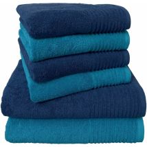 Dyckhoff, Set Asciugamani Brillant, 6 Pz, Blu (blau)