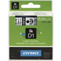 Kassetten Beschriftungsband D1 schwarz/weiß Breite 12 mm Länge 7 m - Dymo