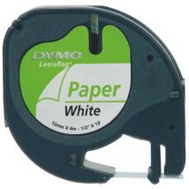 Dymo Lt Couleur De Ruban: Blanc Couleur De Police: Noir 12 Mm 4 M S0721510