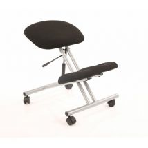 Dynamic - Kneeling Stool Task Opeato Black Fabic Silve Fame