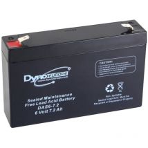 Bleiakku - 6 v - 7.2 Ah - 150 x 34 x 100 mm - Dyno Europe