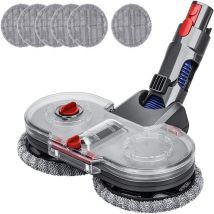 Dyson V7 V8 V10 V11 V15 Attachement de vadrouille électrique pour aspirateur avec réservoir d'eau amovible(Vadrouille non incluse)