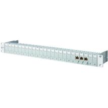 Metz Connect E-dat Modul 24x8(8) 1he Patchfeld Cat.6a, Lichtgrau 130920-e