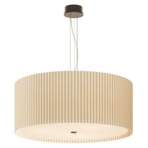 E1 bolena handmade ponge' pleated pendant lamp