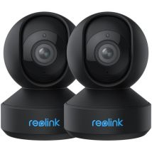 Reolink - 5MP 2,4/5 GHz wlan ptz Überwachungskamera, Auto-Tracking, 3X Optischem Zoom, Baby Monitor mit Mensch/Haustiererkennung, E1 Zoom (Schwarz),