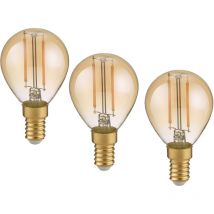 E14 Filament led 3Stk. - 2 Watt, 225 Lumen, warmweiß, ø 4cm - nicht dimmbar