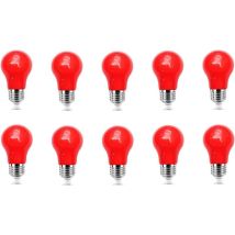 E27 3w Led-farblampe Mit Schraubsockel, Rot, Entspricht 30w Glühlampe, Für Hochzeiten, Halloween, Weihnachtsfeiern, Bars, Ambientebeleuchtung, 