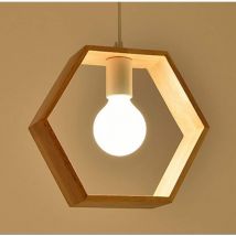 Langray - E27 Créatif Suspensions Luminaires Industrielle Bois Plafonnier Moderne Luminaire Lumiere Contemporain Suspensions Plafonniers Luminaire