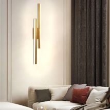 Modern led Wall Light Gold Indoor Wall Lamp Acrylic Wall Sconce for Bedroom Corridor Hallway Warm White Light