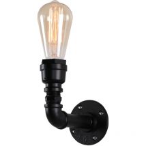 E27 Retrò Applique Parete Industriale Lampada Parete Creativo Vintage Tubo Dell'acqua Lampada Muro Ristorante Cucina Caffè Nero