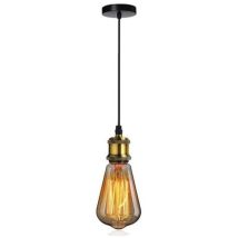 E27 Vintage Pendelleuchte Aus Metall Hängelampe 100cm Höhenverstellbar Für Küche Esstisch Wohnzimmer Bars Cafét