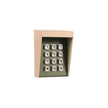 Europe Automatismes - Clavier radio à codes 9V -1 code maître - 8 codes esclaves - boîtier métal