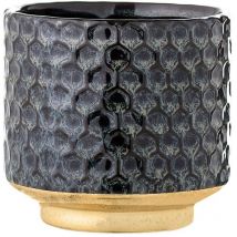 Earl Blumentopf – Keramik – Marineblau mit goldenen Akzenten – Handwäsche empfohlen