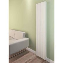 Eastbrook - Guardia Aluminium Matt Black Vertical Designer Radiator 1800mm x 280mm Dual Fuel - Thermostatic