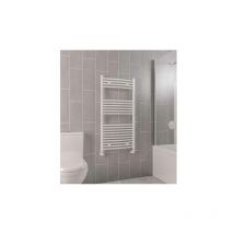 Wingrave Vertical Curved Heated Towel Rail - 1000mm x 600mm - Gloss White - 89.0701 - Gloss White - Eastbrook