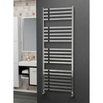 304 Square Polished Stainless Steel Heated Towel Rail 1600mm x 600mm - Central Heating - 3288BTU's - Eastgate