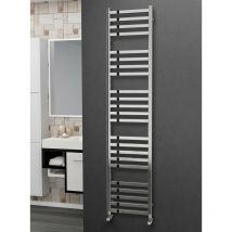 304 Square Polished Stainless Steel Heated Towel Rail 1800mm x 400mm - Electric Only - Standard - 2719BTU's - Eastgate