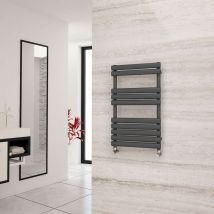 Eastgate - Eclipse Anthracite Designer Towel Rail 825mm h x 500mm w - Central Heating