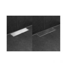 Easy drain M line caniveau de douche 100cm set complet siphon 30 mm acier inoxydable