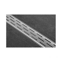 Easy Drain - Easydrain compact plaque simple avec sortie latérale 6x80cm 30mm acier inoxydable