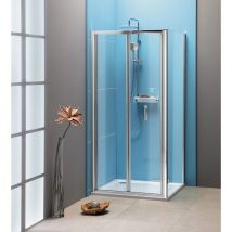 Polysan - easy Écran rectangulaire 1000x800mm, portes pliantes, variante l/r, verre clair