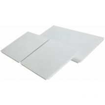 Serena - Easy étagère métallique lot de 2 côtés et 1 voile de fond blanche cuisine salle de bains garage placard cuisine salle de bains garage placard