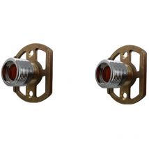 Shower Valve Easy Installation Fixing Kit – Exposed Thermostatic Mixer – Center Distance, Plumbing Thread, Weight, Metal Finish