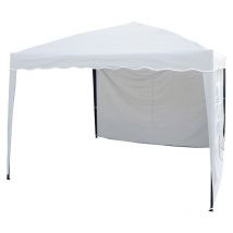 Easy Pavillon de jardin blanc, blanc.