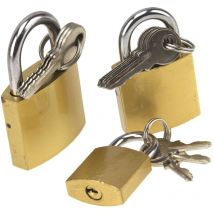 Vorhangschloss Set 3er Set 25-32-38mm Vorhangschlösser