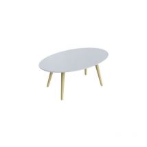 Paperflow - Beistelltisch scandi 850 x 350 x 500 mm (b x h x t) mdf weiß
