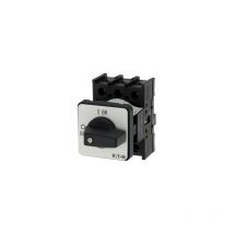Eaton - EIN-AUS-Schalter, P1, 25 a, Einbau, 3-polig, mit schwarzem Knebel und Frontschild 038724