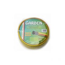 Tubo gomma giardino canna acqua 1' x 25 mt made in italy rinforzato irrigazione casa orto giardino cantiere.