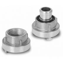 1' Accouplement Storz Raccord Pompier, Storz d, Set, 2 Pièces, Raccord de Tuyau 1 Pouce, Diamètre du Filetage Intérieur 33mm, Diamètre Extérieur de