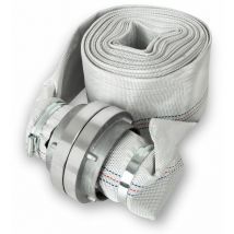 3' Tuyau de refoulement, Tuyau plat avec raccord Storz, longueur 10m, diamètre 3 pouce, Tuyau dincendie, tuyau en textile, tuyau darrosage, tuyau de