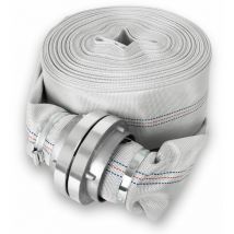 Eberth - 3' Tuyau de refoulement, Tuyau plat avec raccord Storz, longueur 30m, diamètre 3 pouce, Tuyau dincendie, tuyau en textile, tuyau darrosage,