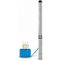 EBERTH 4" Tiefbrunnenpumpe Brunnenpumpe aus rostfreiem Edelstahl, Elektrisch 2200W, Durchmesser Pumpe 4 Zoll (10cm), Anschlussgewinde 1 1/2 Zoll,