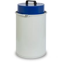 Eberth - Aspiratore 1100W, capacità 50L, portata d'aria 180 m³/h, diametro attacco tubo di aspirazione 100 mm, contenitore in metallo, per officina,