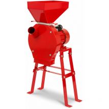Moulin à céréales électrique avec moteur puissant de 1100W, débit de 240 kg/h, moulin à grains avec lame tranchante en acier inox, quatre tamis,