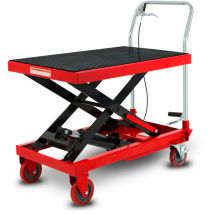 Eberth - Carrello Elevatore A Forbice Tavolo Di Sollevamento Idraulico Capacità Di Carico 300kg (tavolo 820x520mm, Altezza Di Sollevamento 270-800mm, 