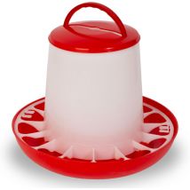 EBERTH Distributeur automatique de nourriture pour volailles avec capacité de 9 kg, Mangeoire pour poules, PP-Copolymer, accessoires pour